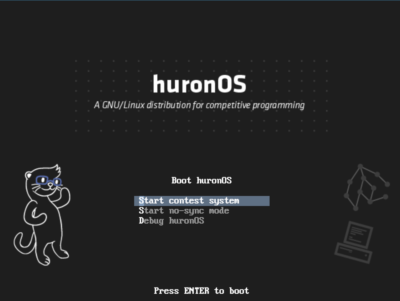 huronOS bootloader sample image